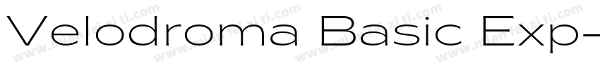 Velodroma Basic Exp字体转换